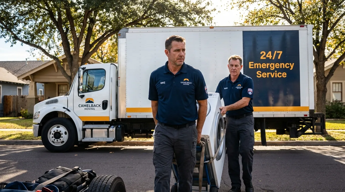 CamelBack Moving crew loading furniture in Fort Branch, IN